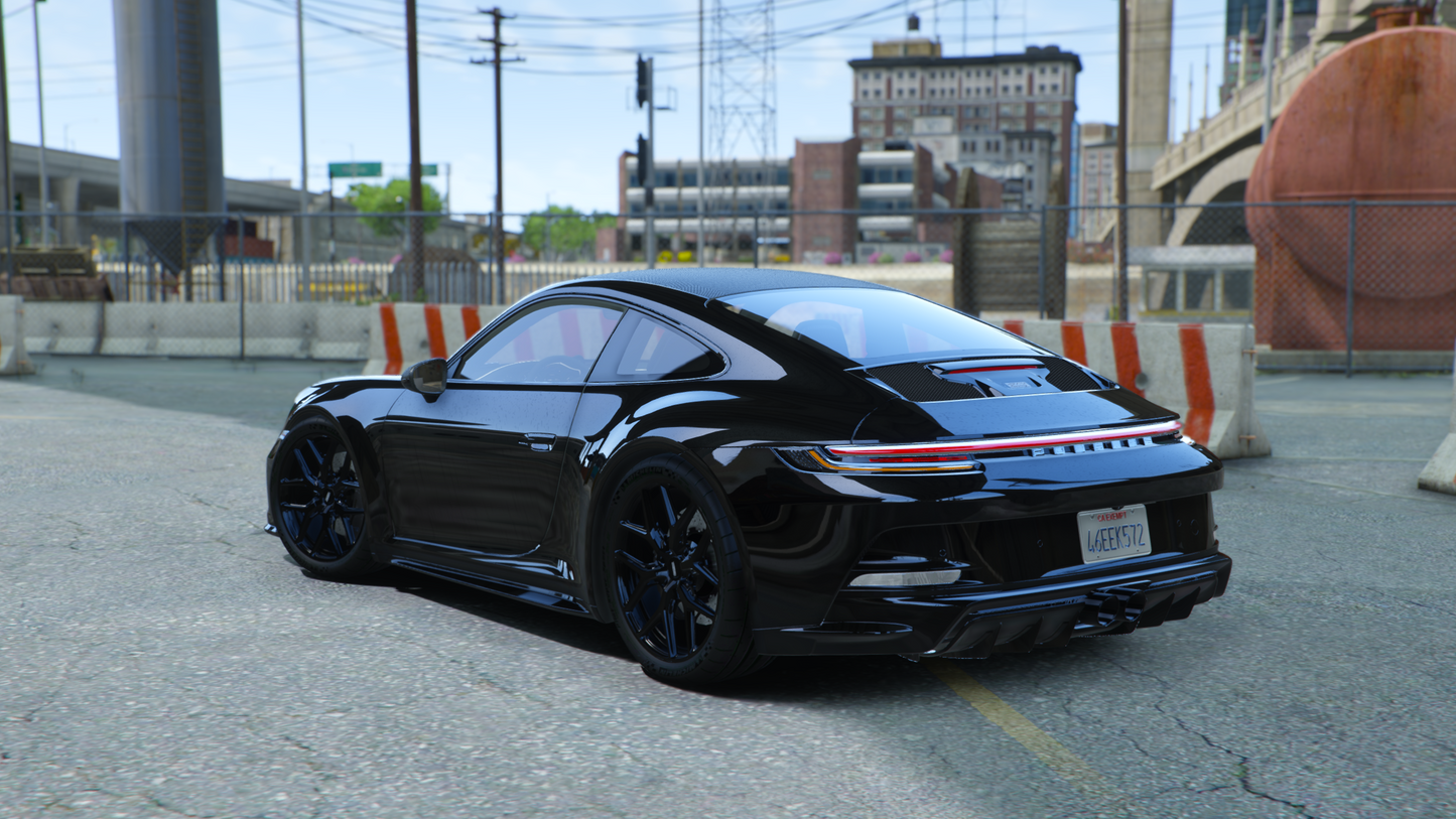 2024 Porsche 911 Touring [GTA5 / FiveM] (Add-on / Animated Spoiler / HUD)