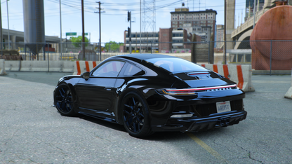 2024 Porsche 911 Touring [GTA5 / FiveM] (Add-on / Animated Spoiler / HUD)